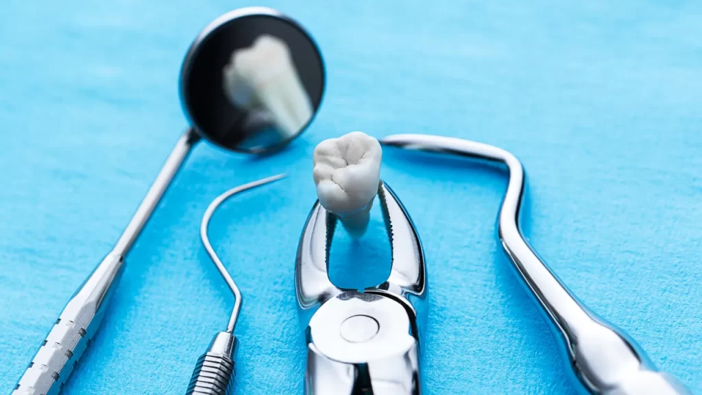 dental equipment on the table
